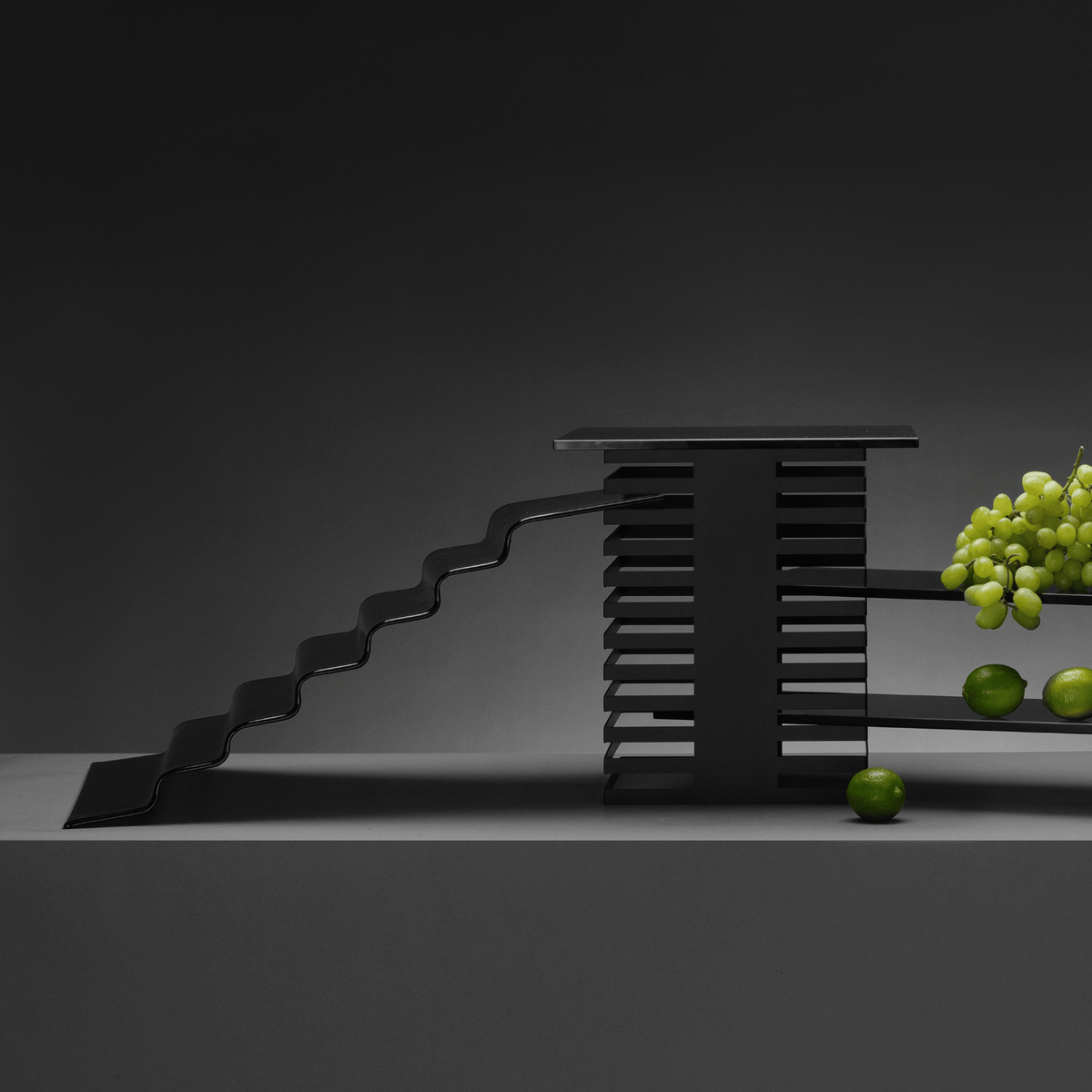 Vetro glass buffet stairs