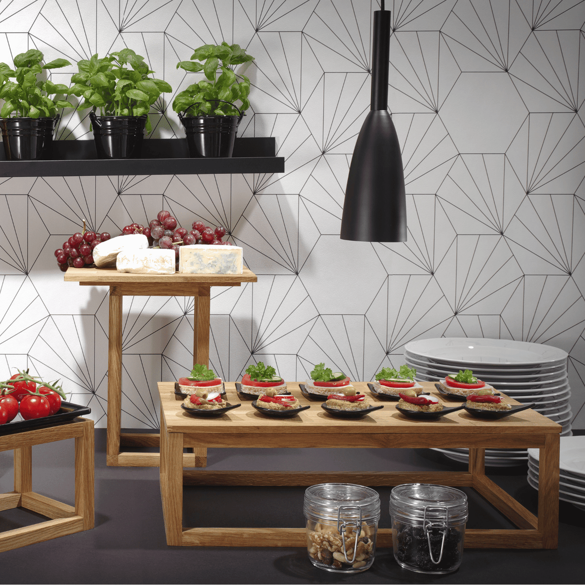 System Madeira frame base for tray
