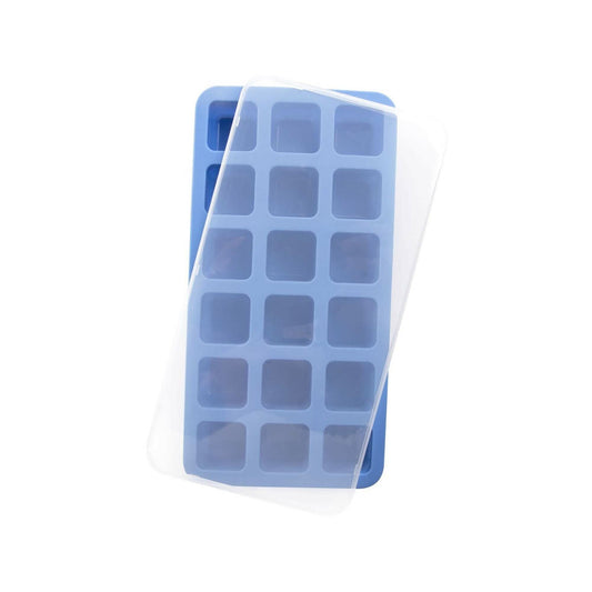Ice cube tray for small cubes with lid