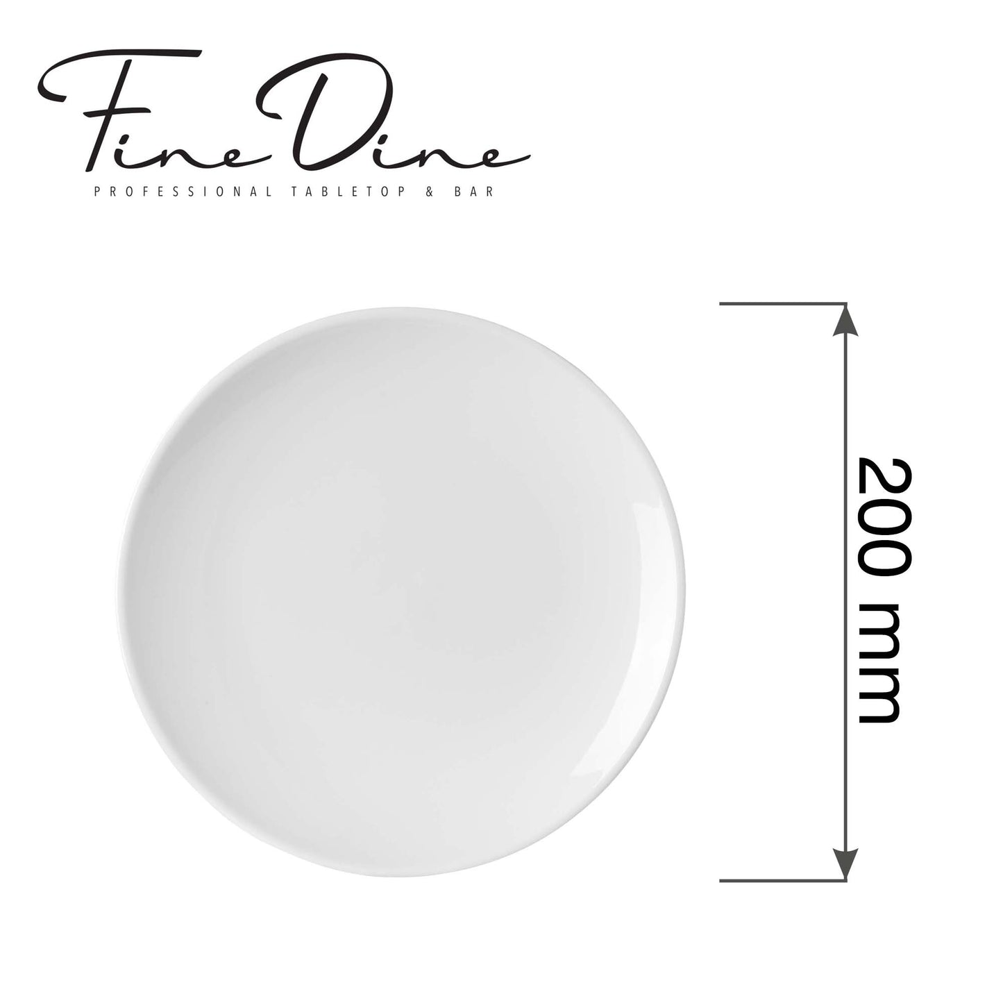 Fine Dine Pure flat plate without rim