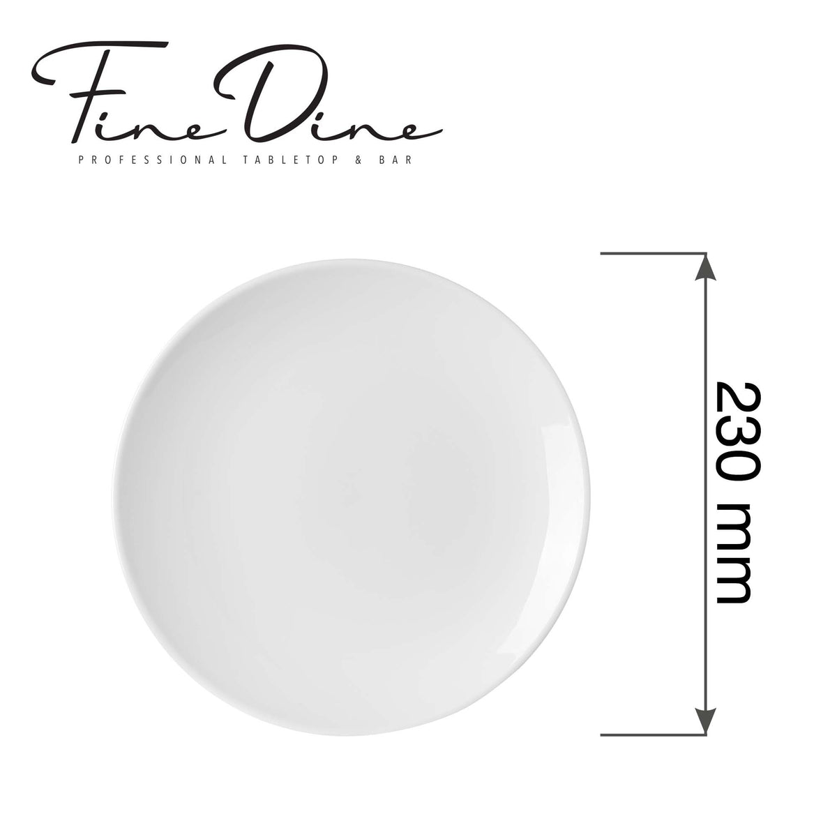 Fine Dine Pure flat plate without rim