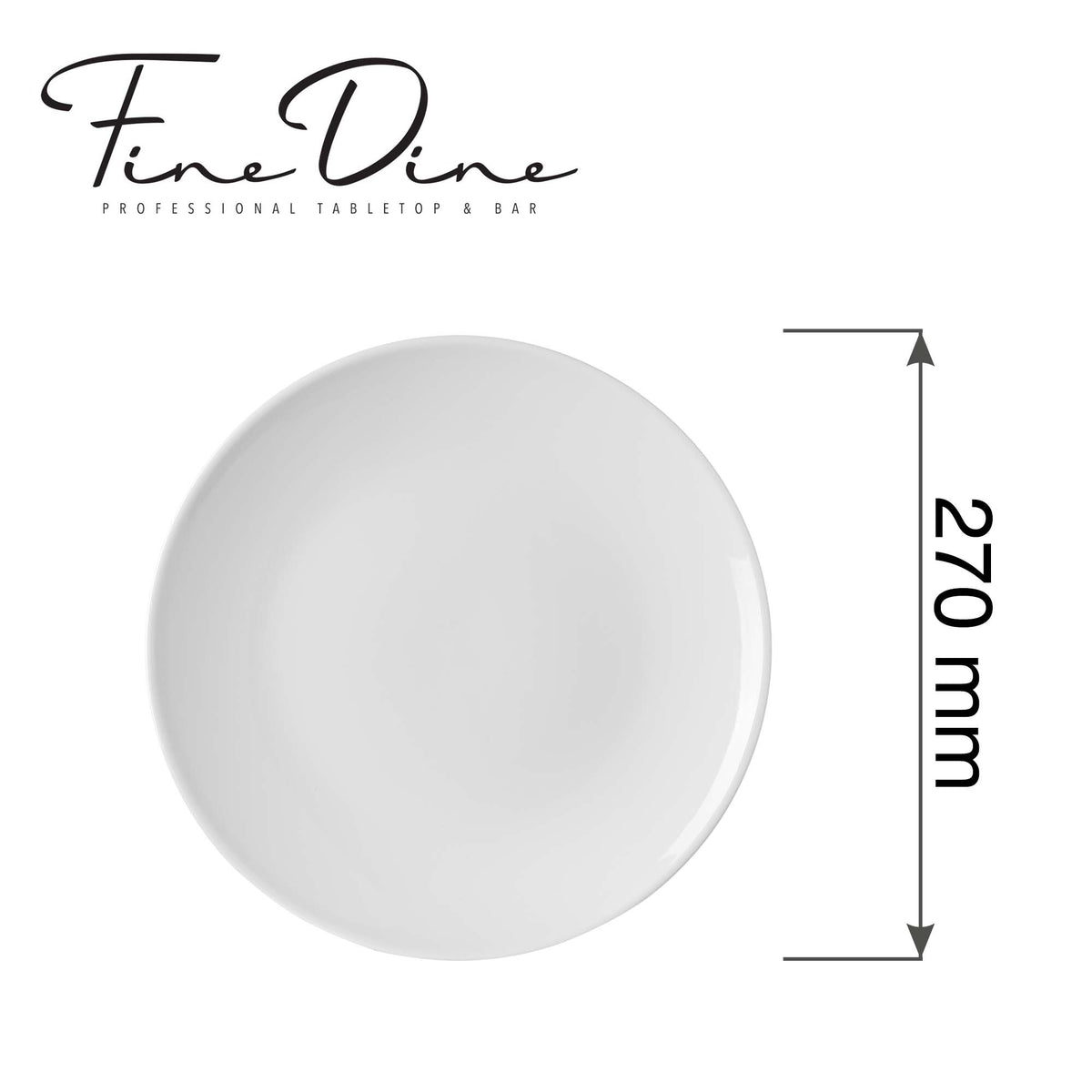 Fine Dine Pure flat plate without rim