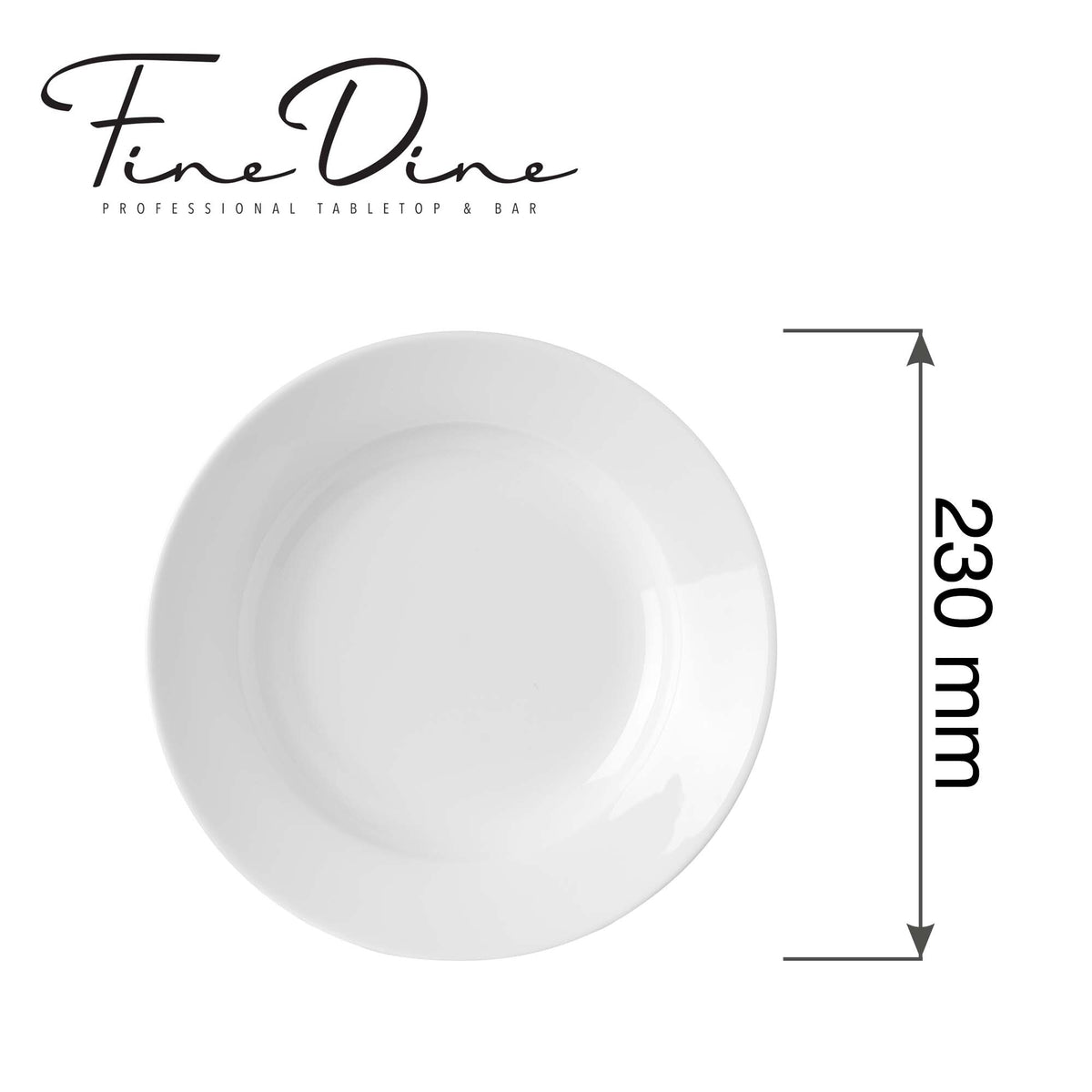 Fine Dine Pure deep plate 200ml, 230mm