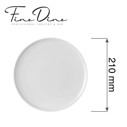 Fine Dine Pure plate with high rim