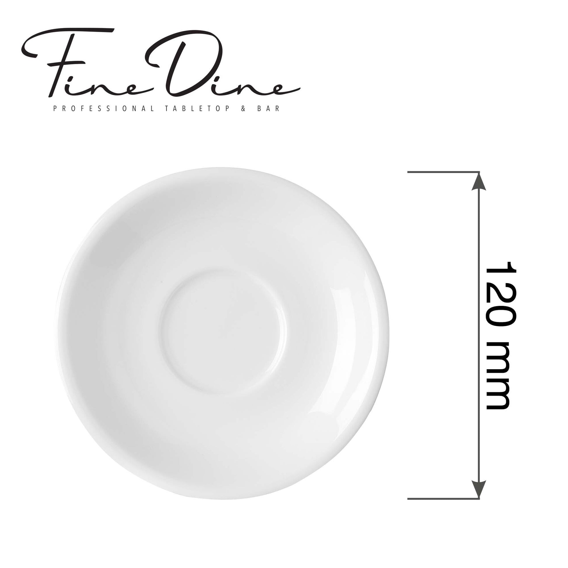 Fine Dine Pure stackable cup saucer