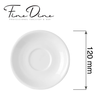 Fine Dine Pure stackable cup saucer