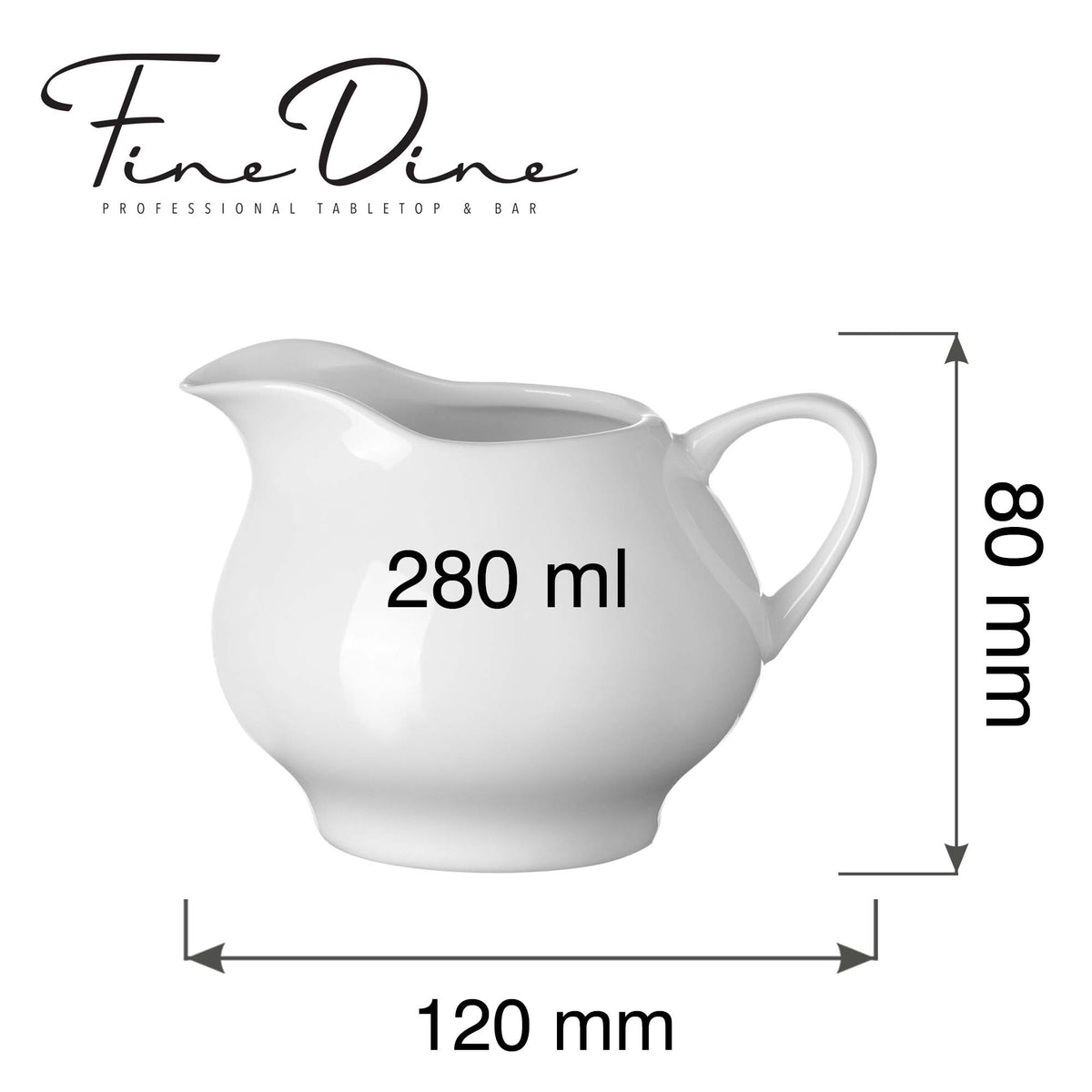 Fine Dine Pure sauce boat, 280ml