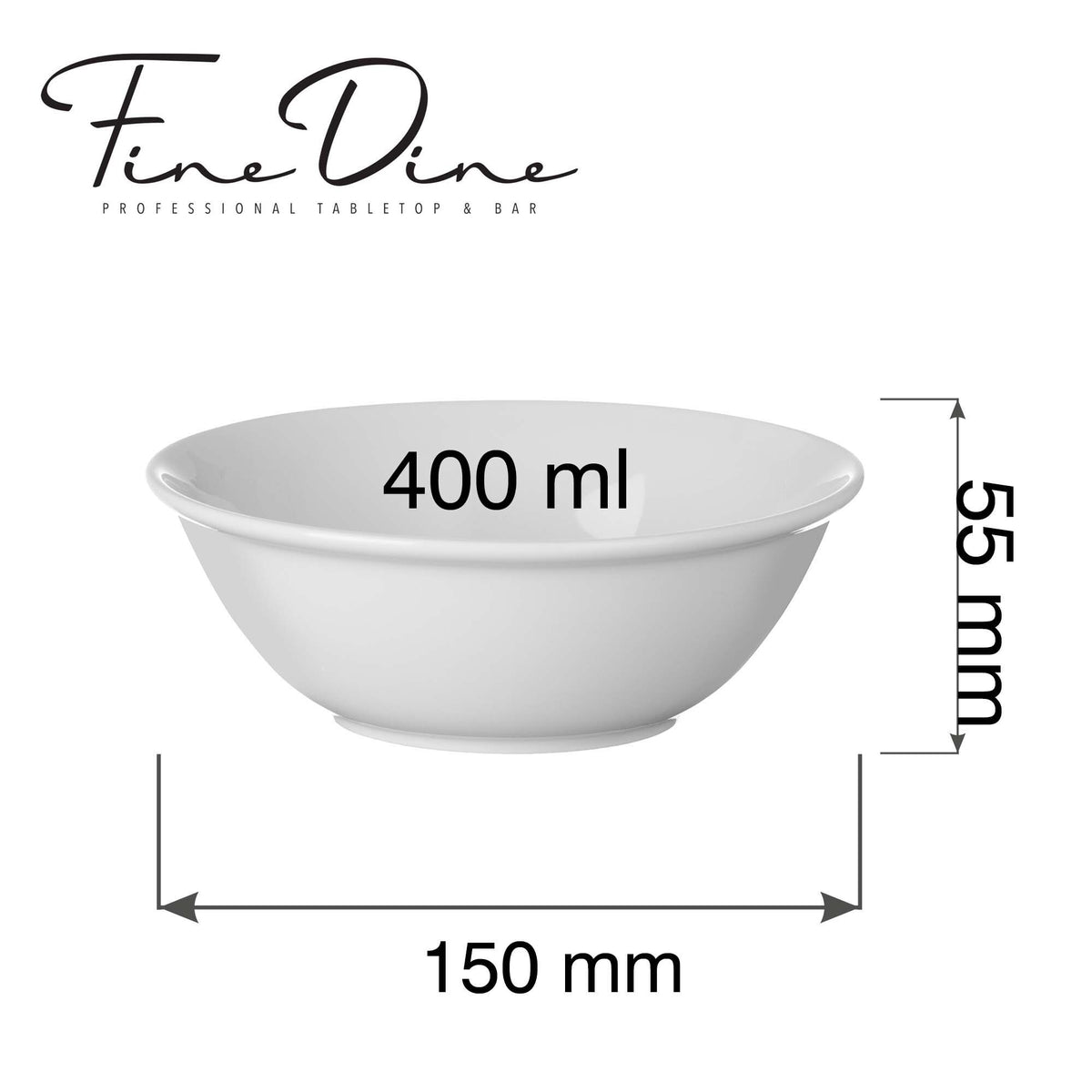 Fine Dine Pure buffet bowl