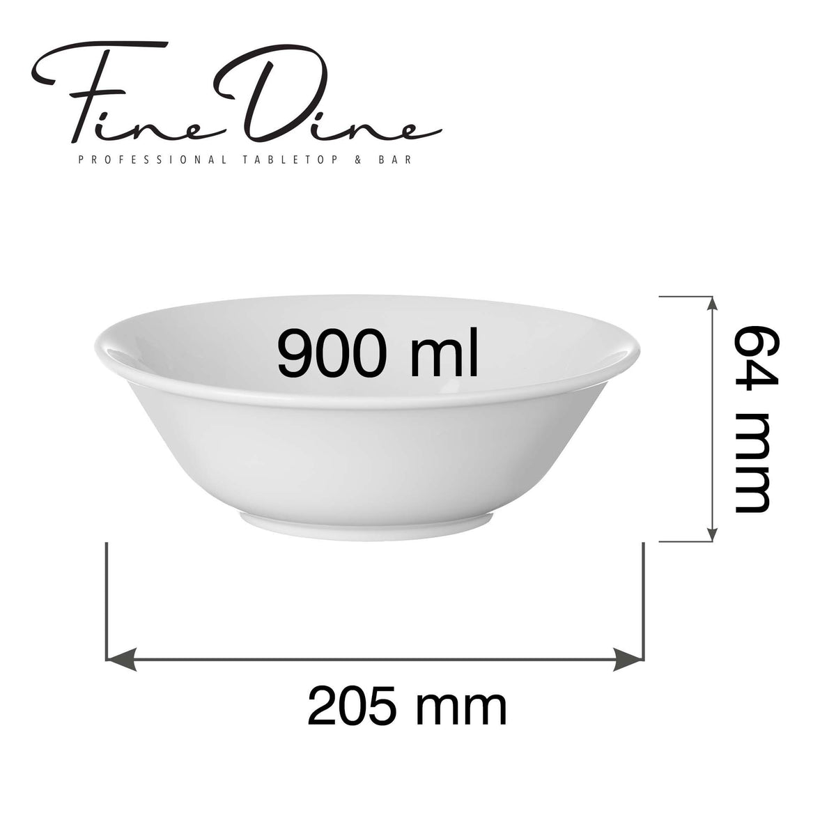 Fine Dine Pure buffet bowl