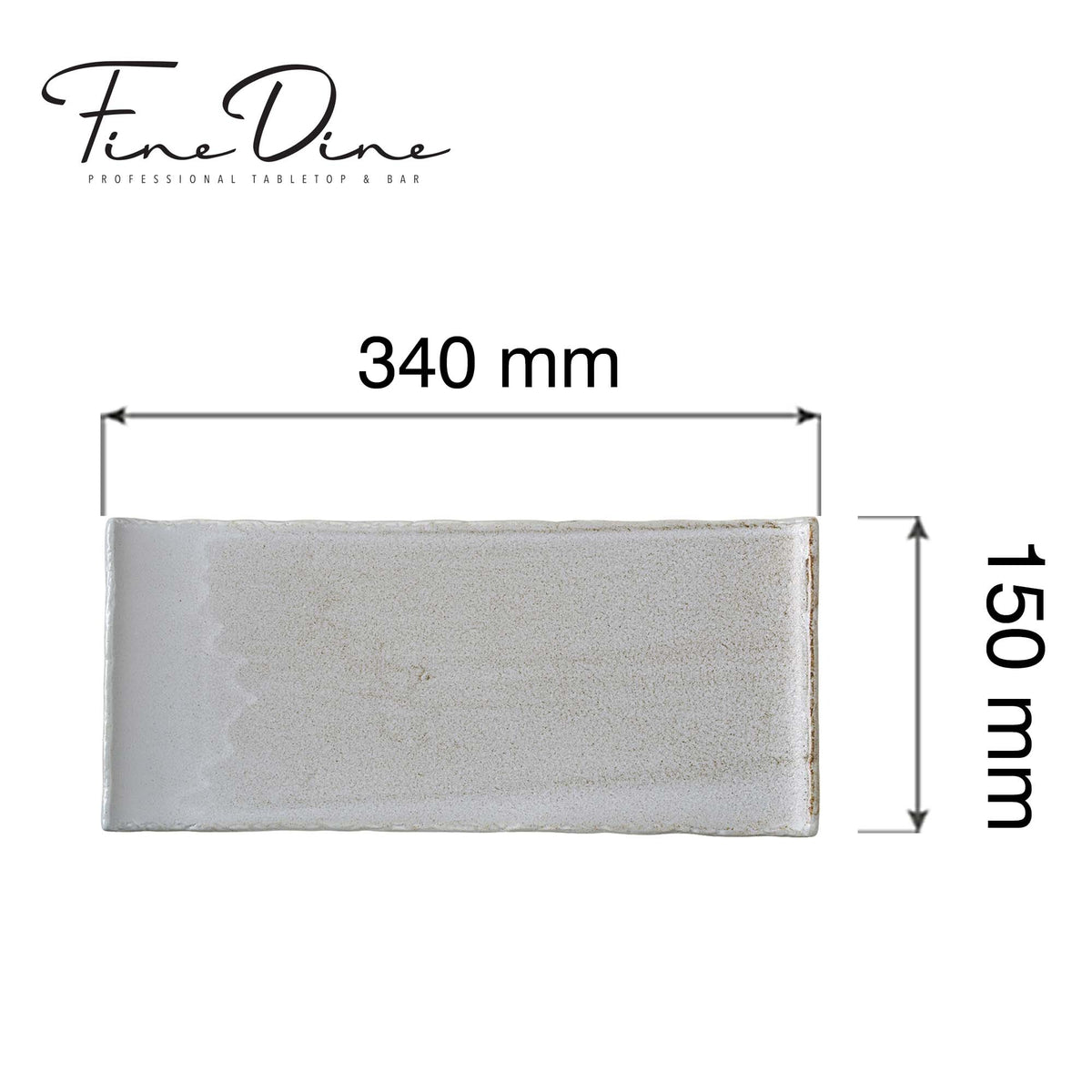Fine Dine Rectangular plate - 260x115 mm