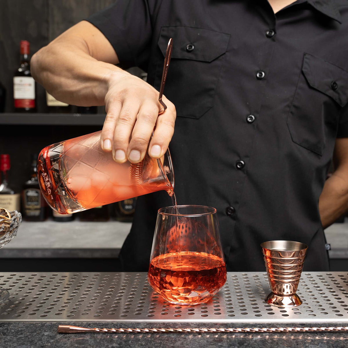 Mixing glass rose, 500 ml