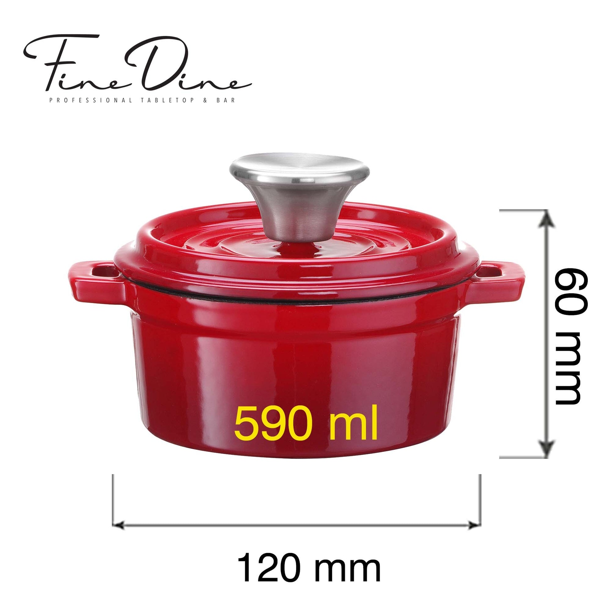 Enamelled cast iron casserole