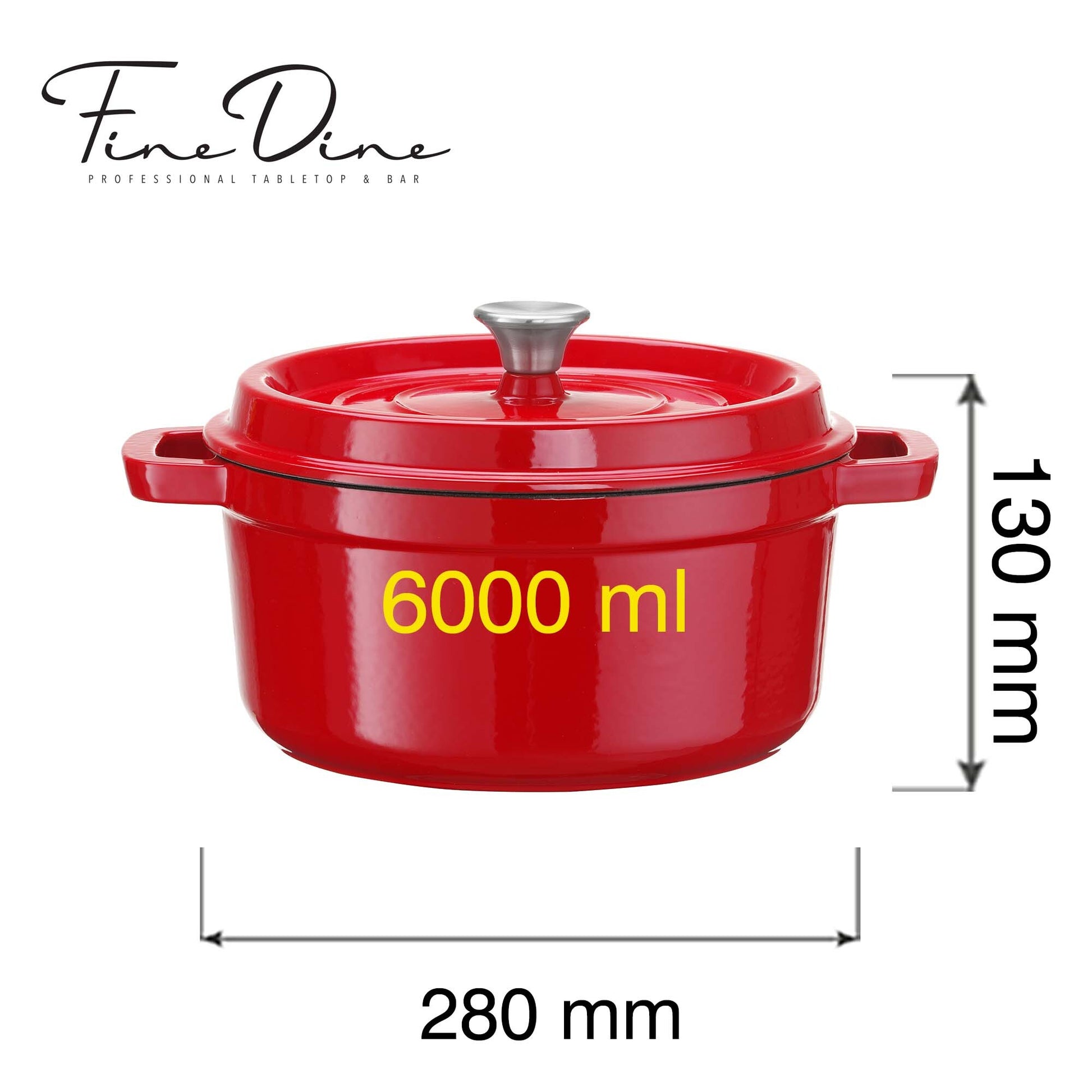 Enamelled cast iron casserole