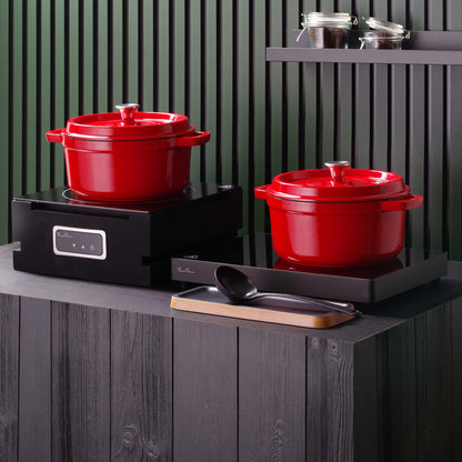 Enamelled cast iron casserole