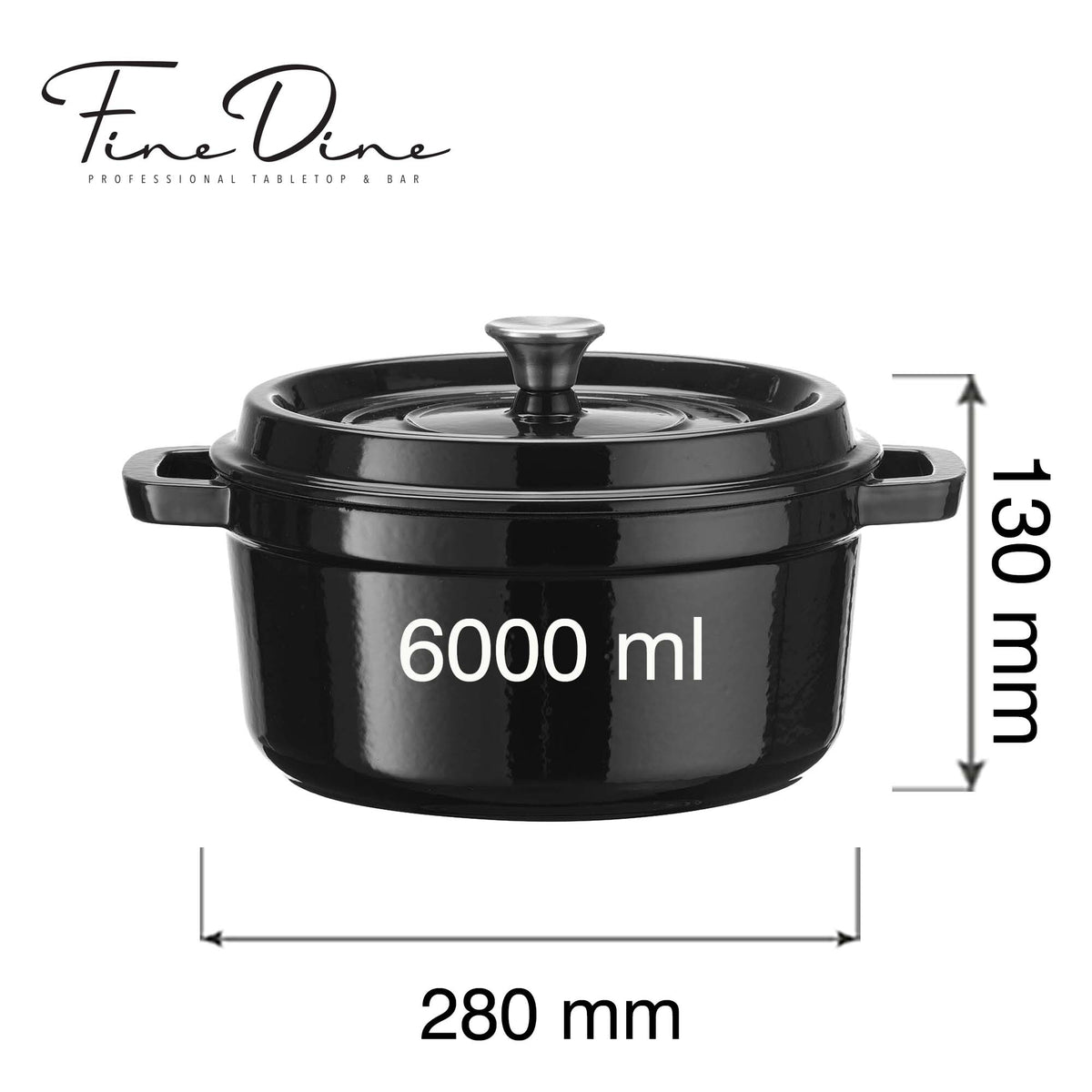 Enamelled cast iron casserole