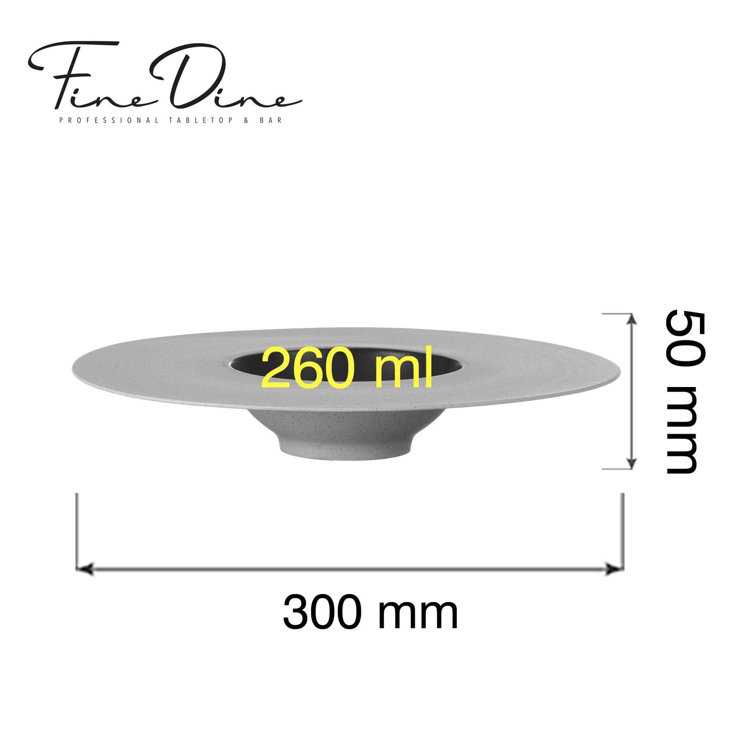 Takumi deep plate with wide rim, 300mm