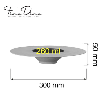 Takumi deep plate with wide rim, 300mm
