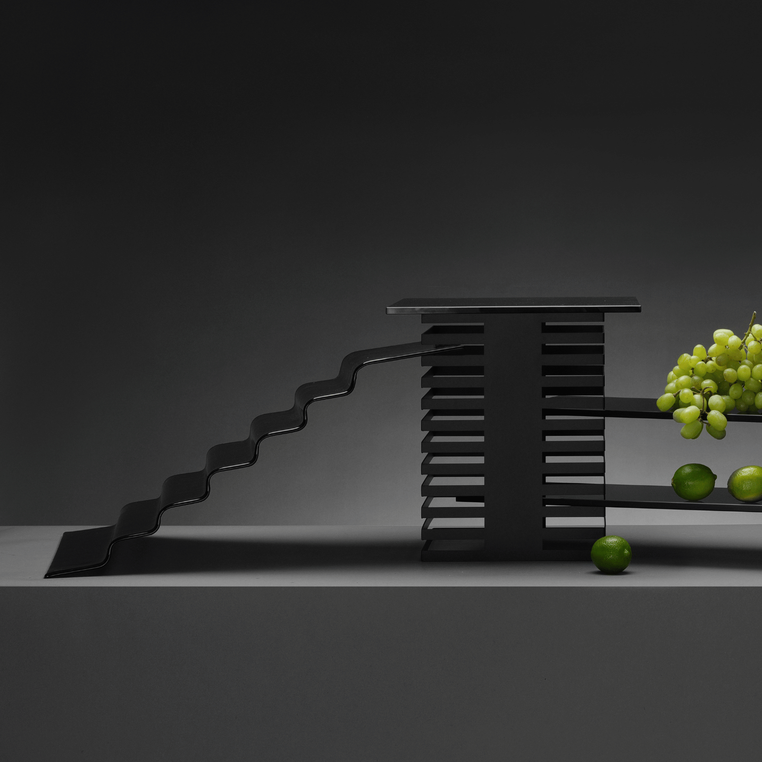 Vetro glass buffet stairs