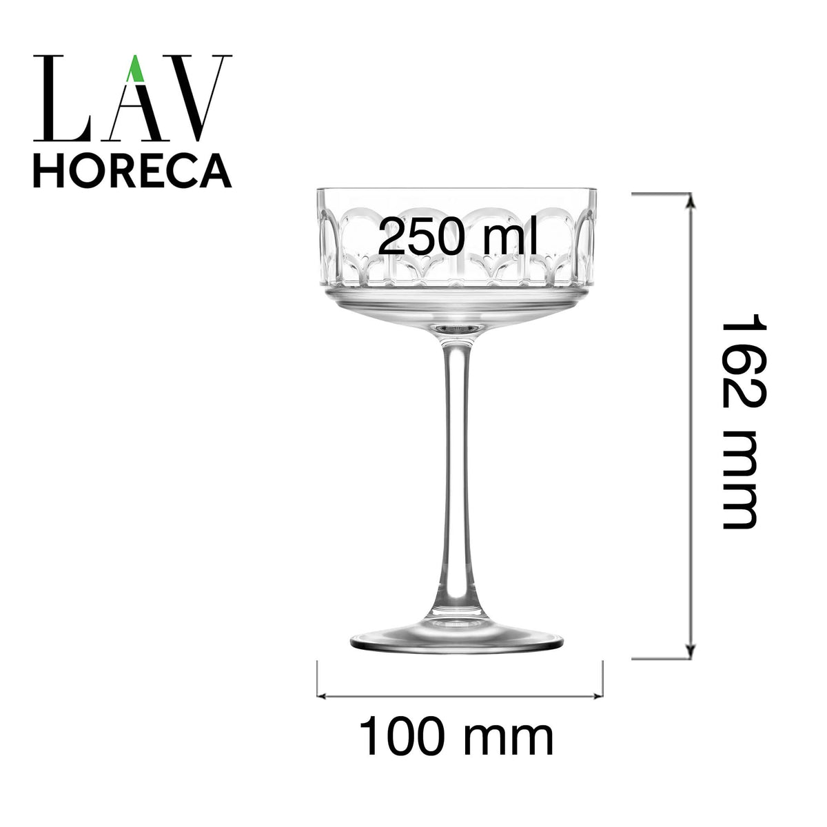Archie coupe glass, 250ml
