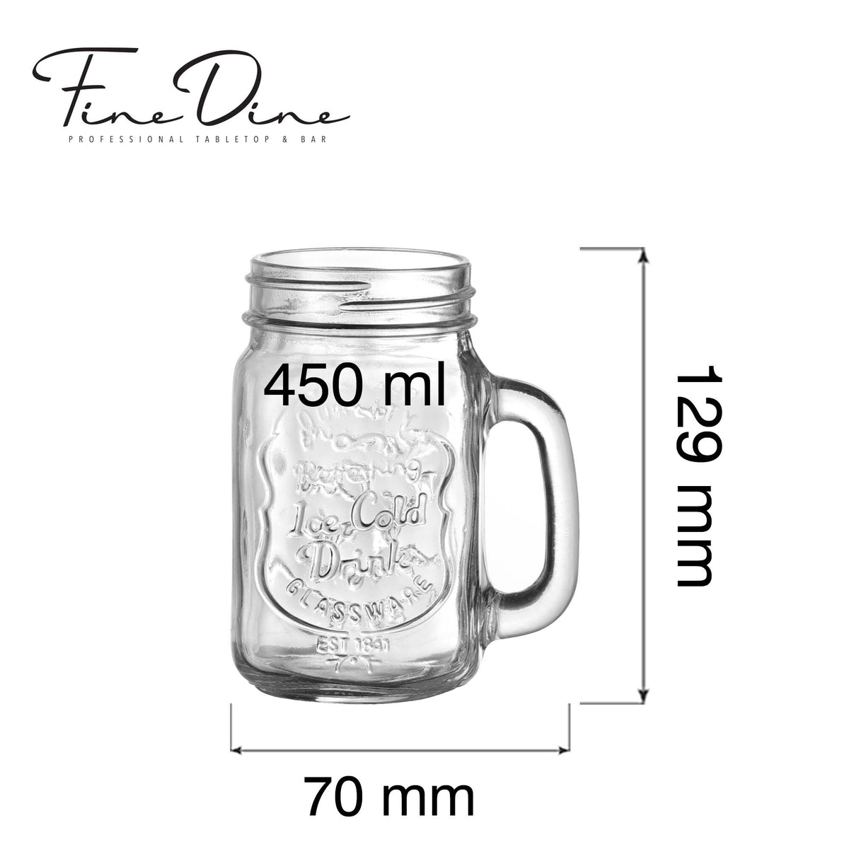 Vision jar with handle, 450ml
