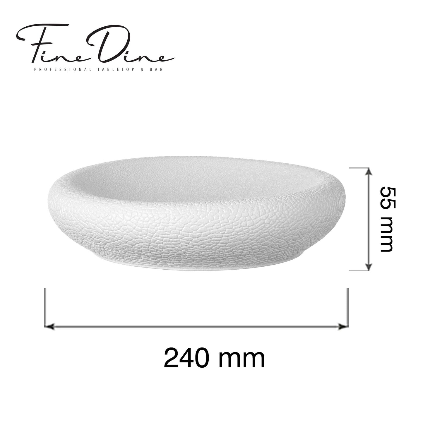 Fizz artistic plate, 240x(h)55mm