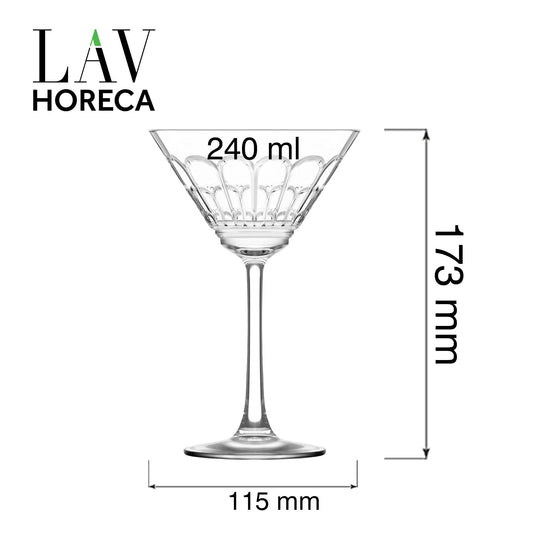 Archie martini glass, 240ml