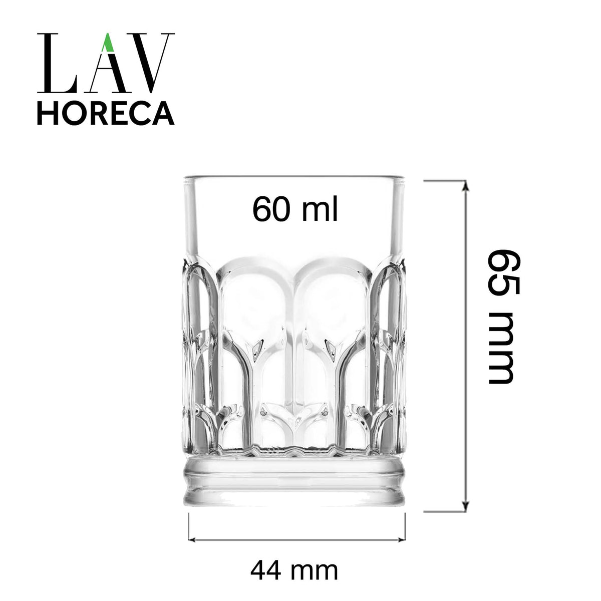 Archie shot glass, 60ml