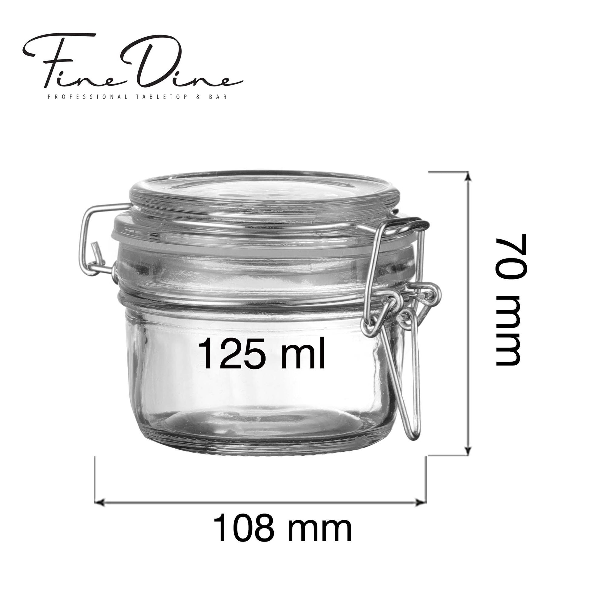 Vision weck-type jar, 125ml