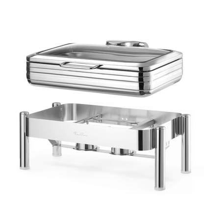 De Luxe Chafing dish with glass