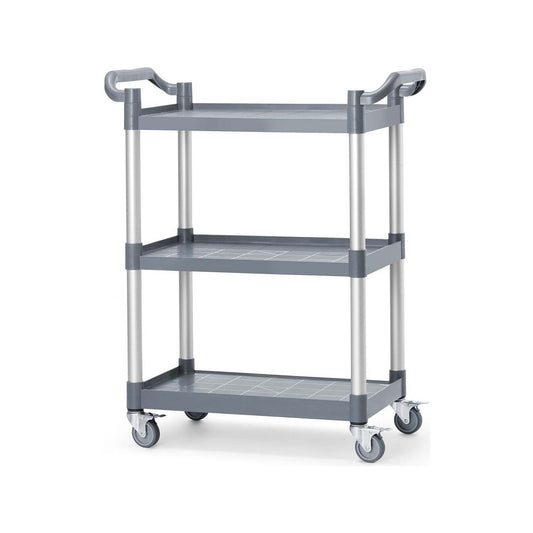 3-shelf polypropylene service cart, AmerBox, 800x410x(H)950mm