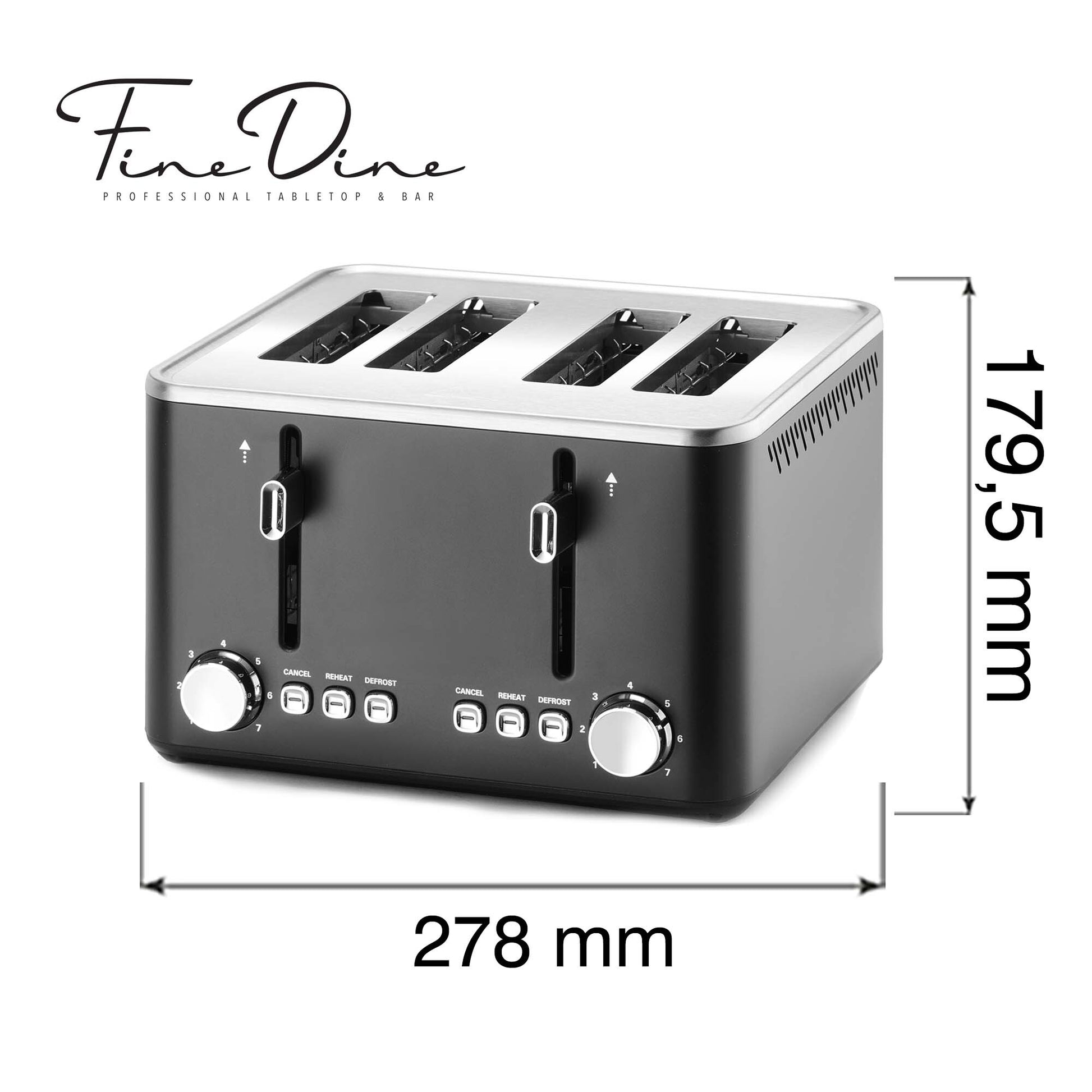 Buffet toaster Rapido – 4-slice, 1750W