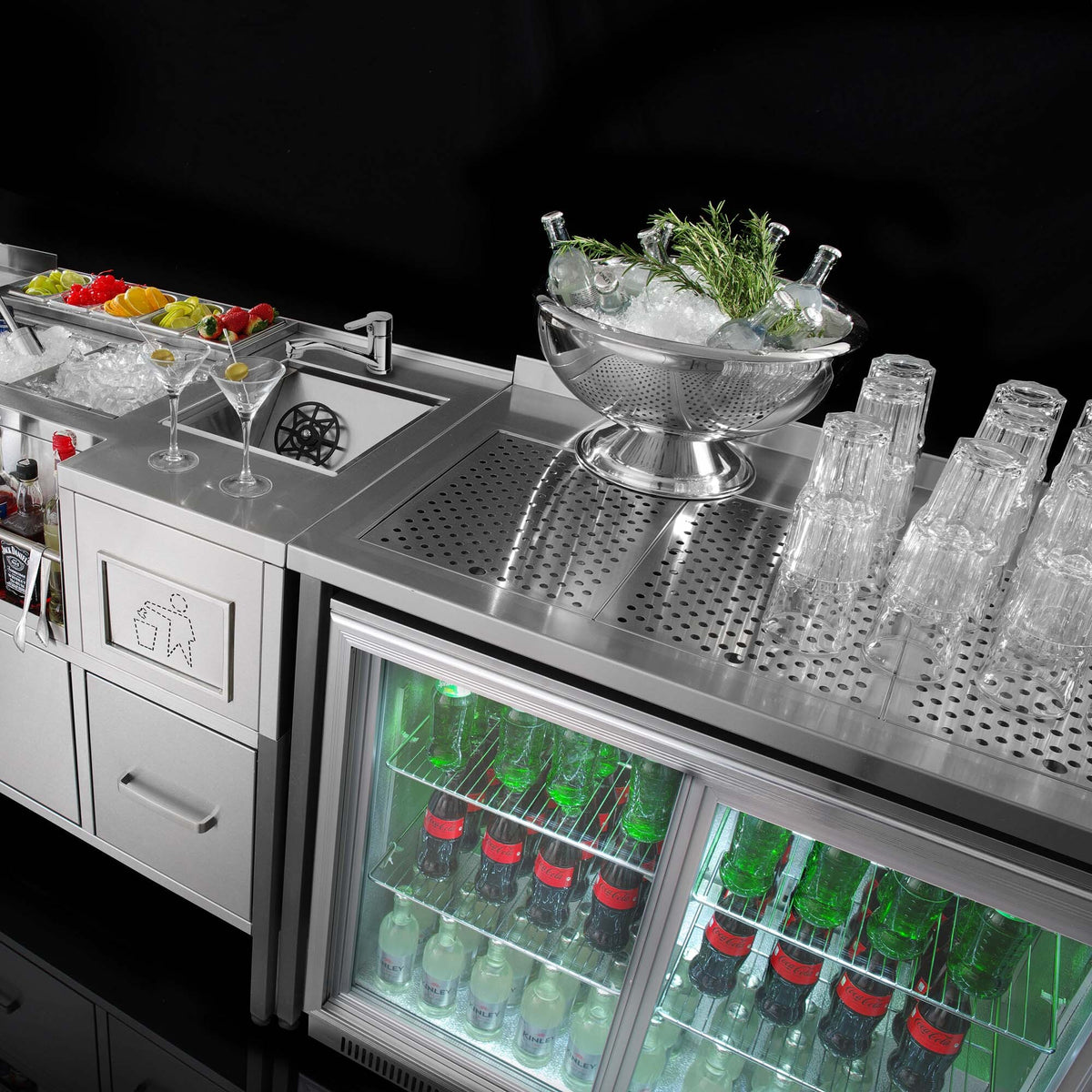 Oxygen bar construction table, 800mm