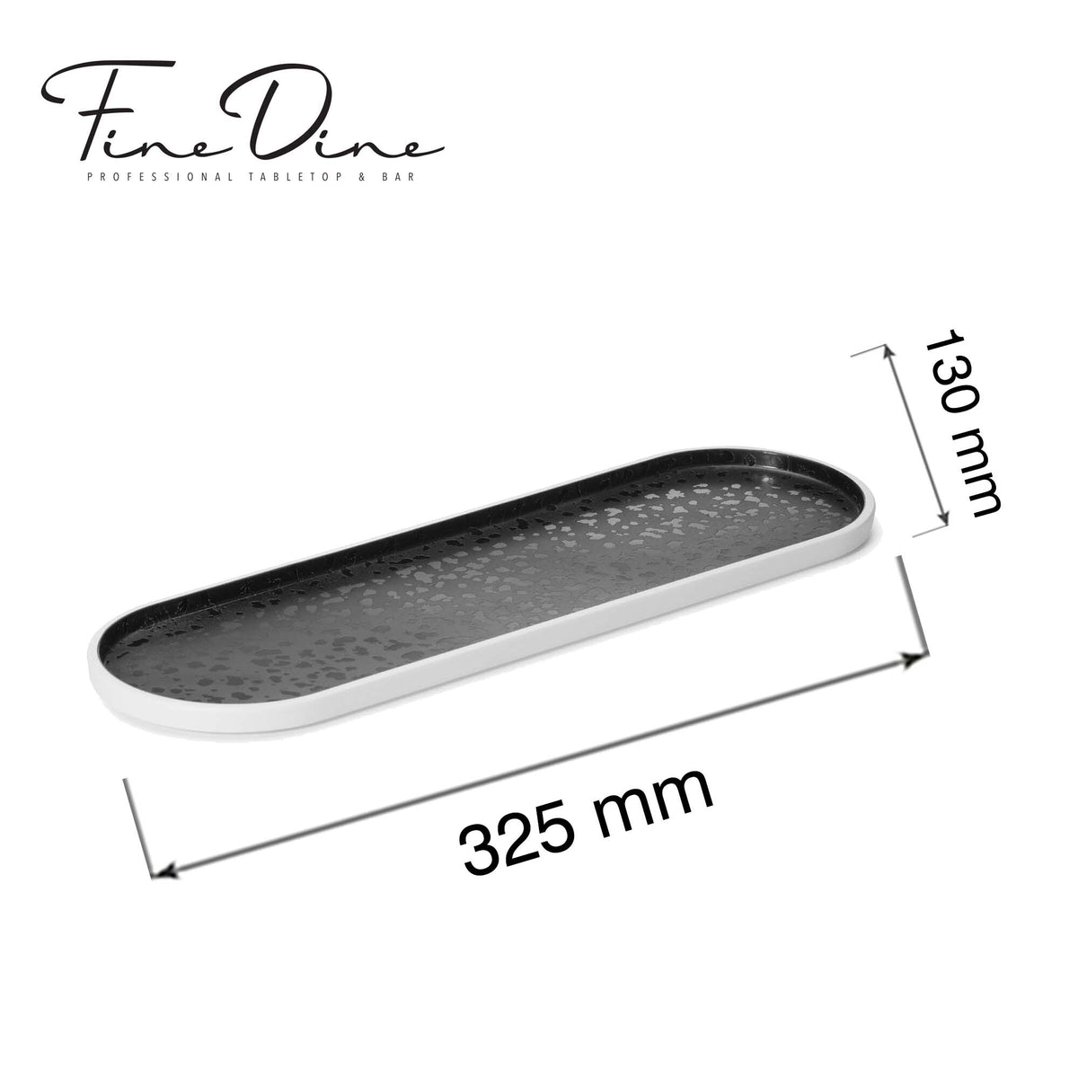 Reflection oval buffet tray, 325x130x(h)20mm