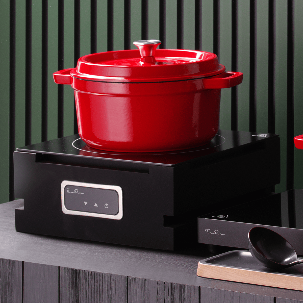 De Luxe Madeira case for buffet induction heater 239551