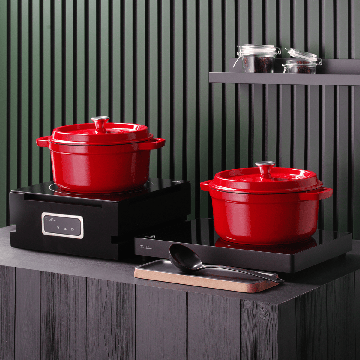 De Luxe Madeira case for buffet induction heater 239551