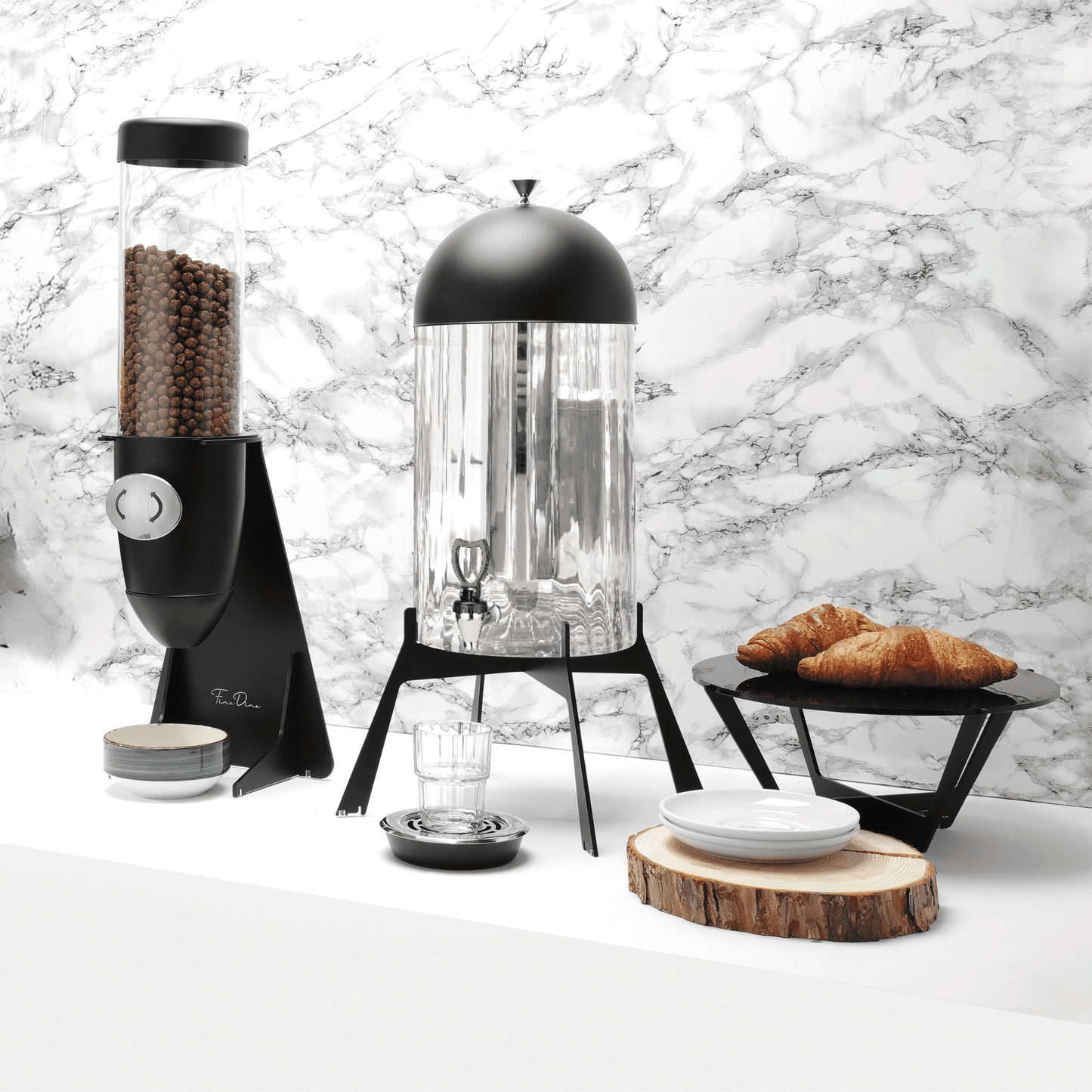 Skiatos Black drink dispenser, 7l, 345 x 345 x H:570 mm