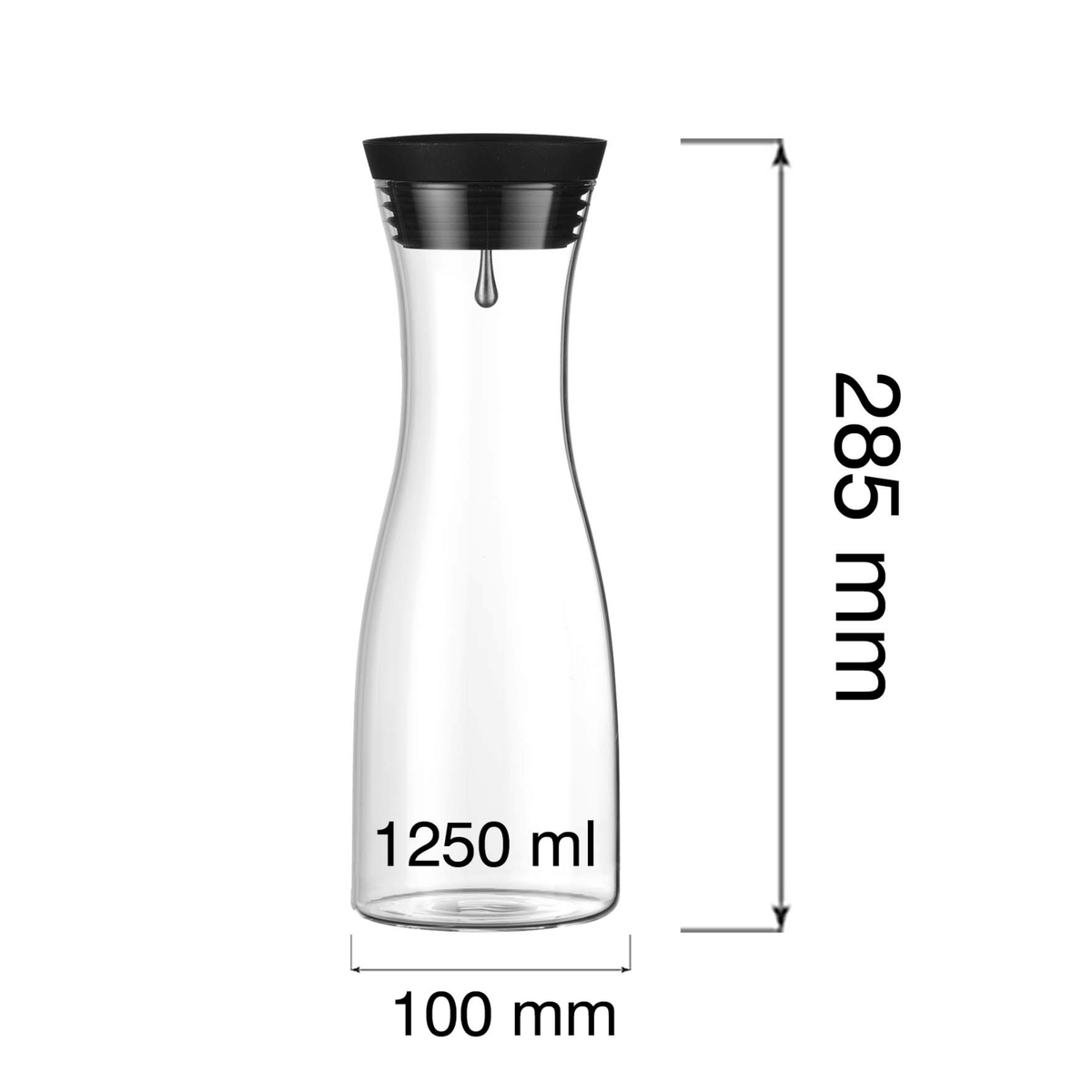 Vision carafe with lid, 1250ml