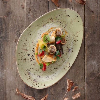 Fine Dine organic shape plate, 350x210mm