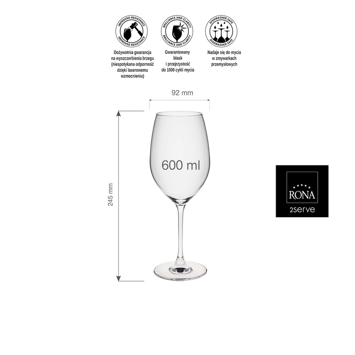 Le Vin Bordeaux glass, 600ml