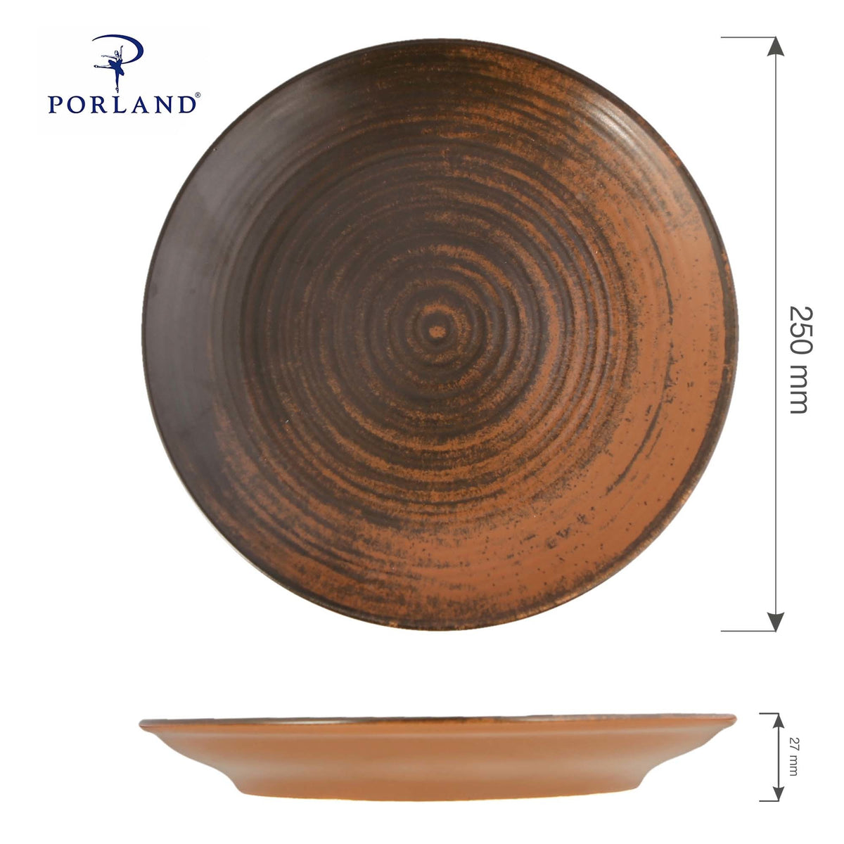 Porland bown Lykke Brown flat plate