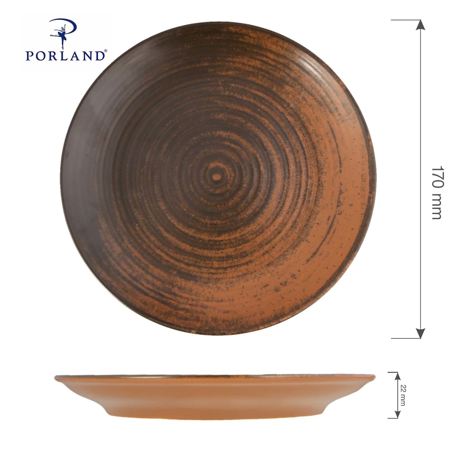 Porland bown Lykke Brown flat plate