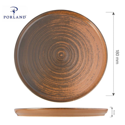 Porland bown Lykke Brown high edge plate