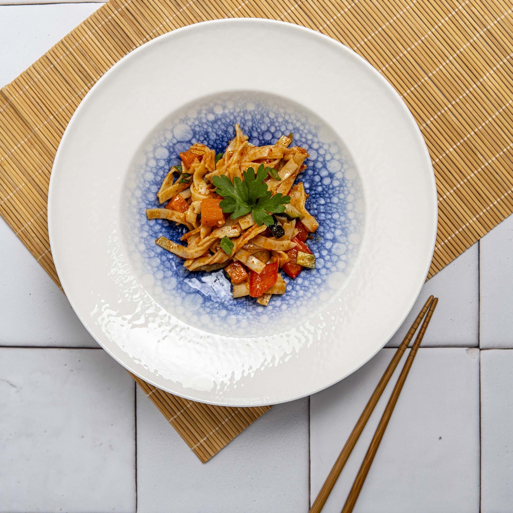 Fine Dine triangular plate
