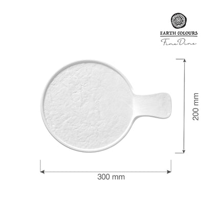 Fine Dine serving plate with handle