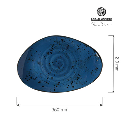 Fine Dine organic shape plate, 350x210mm