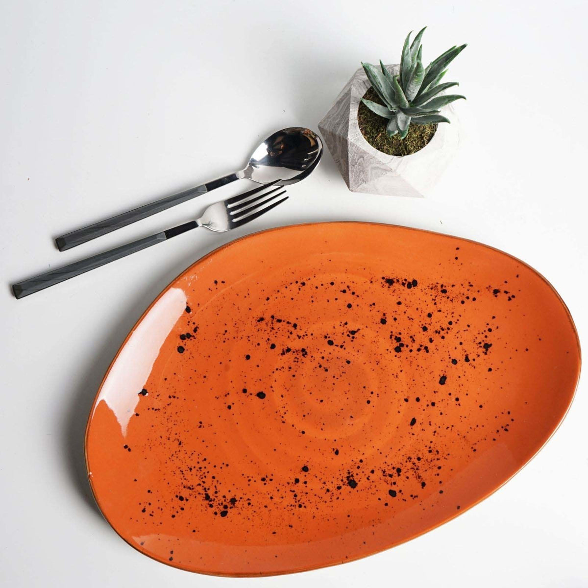 Fine Dine organic shape plate, 350x210mm