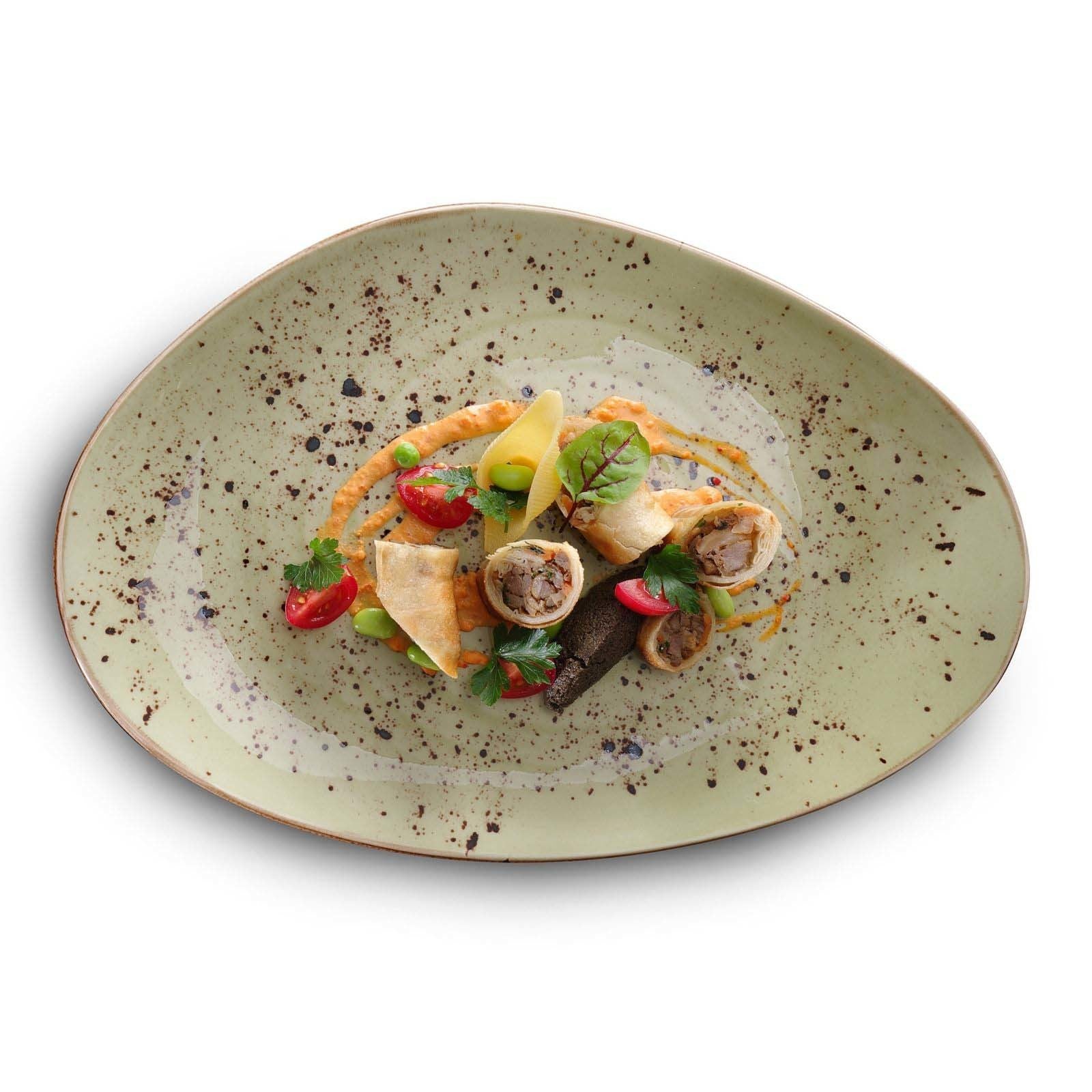 Fine Dine organic shape plate, 350x210mm