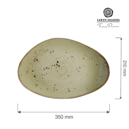Fine Dine organic shape plate, 350x210mm