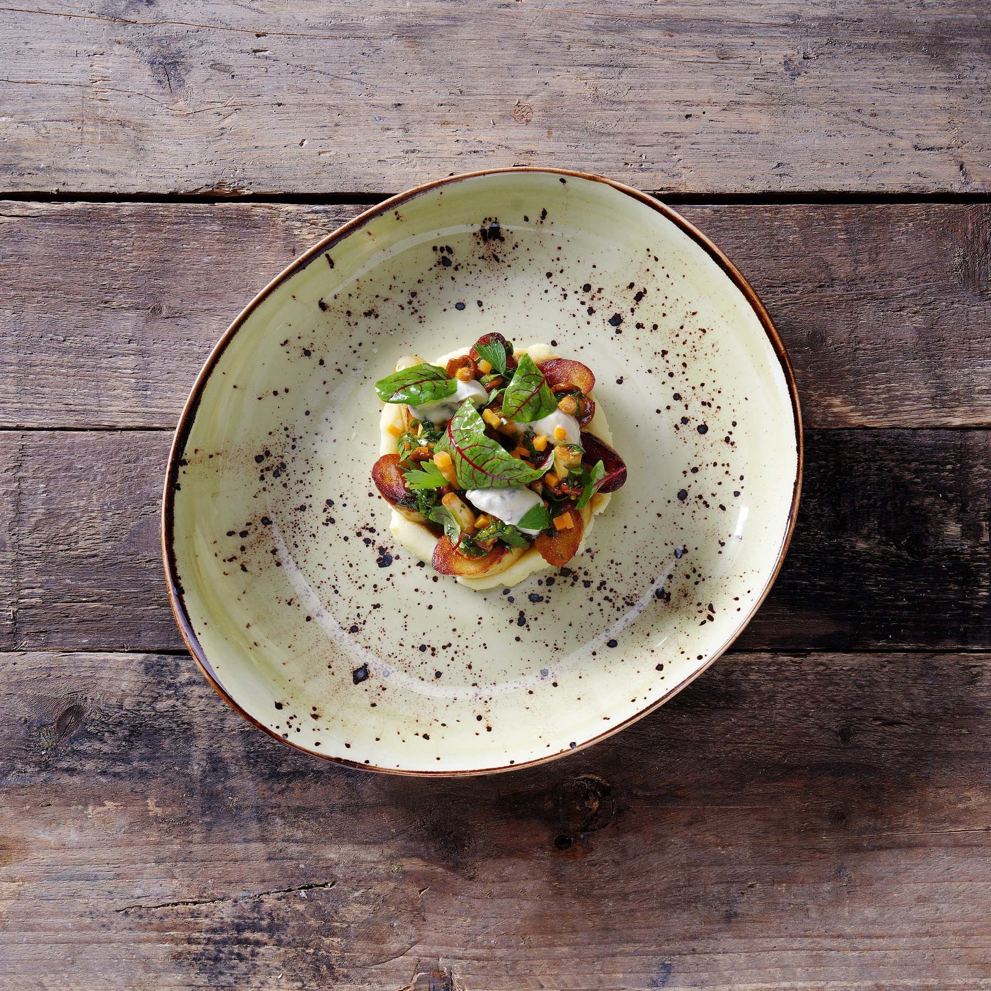 Fine Dine organic shape plate, 350x210mm