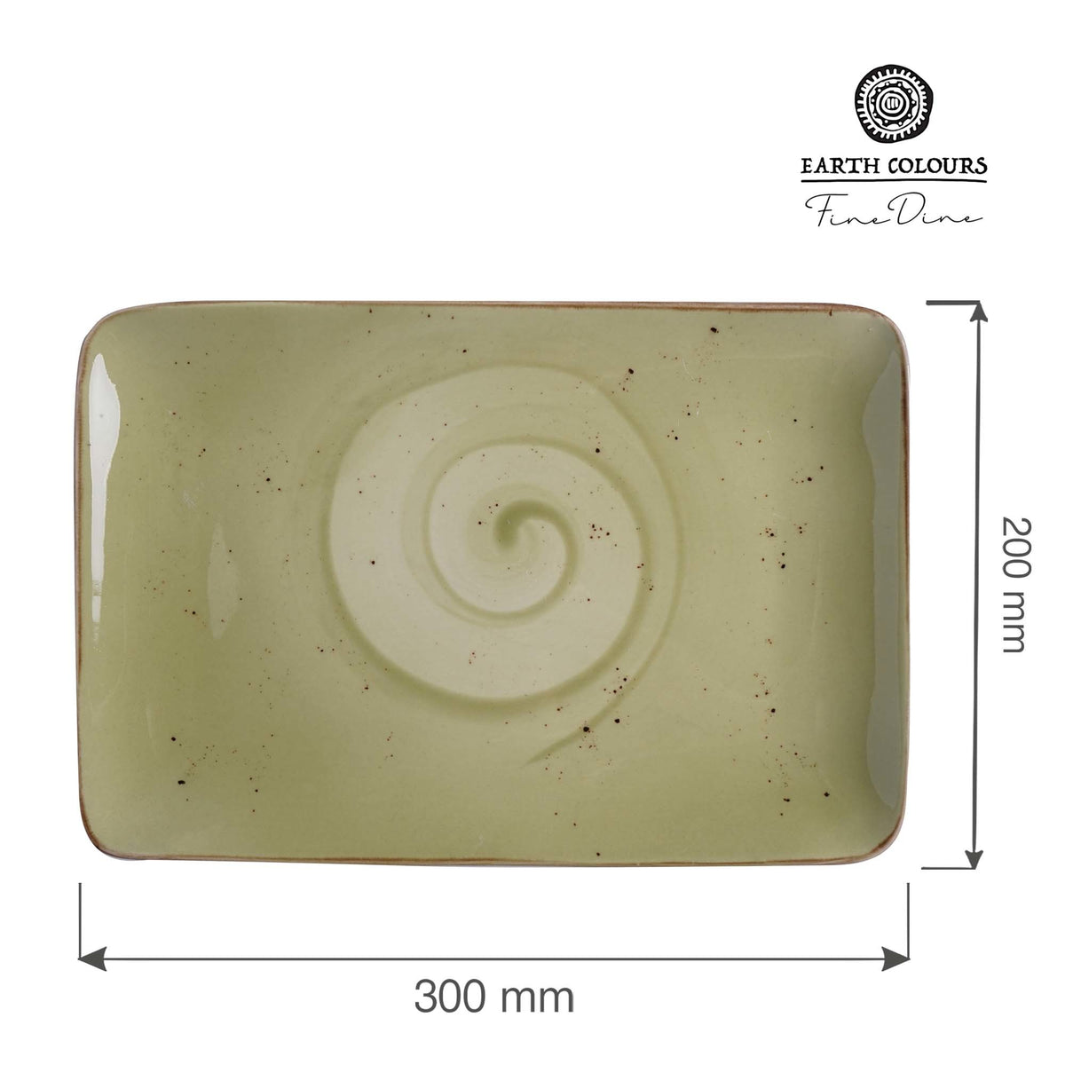 Fine Dine rectangular plate, 300x200mm